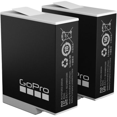 image of Rechargeable Lithium-Ion Replacement Battery for GoPro HERO11 Black/HERO10 Black/HERO9 Black (2-Pack) with sku:bb22024188-6515777-bestbuy-gopro