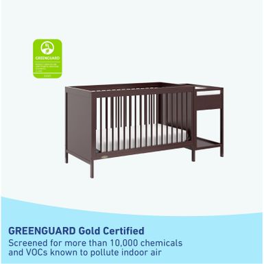 Graco Fable 4-in-1 Convertible Crib and Changer - Pebble Gray