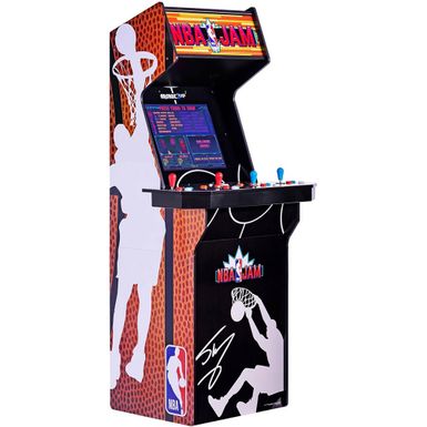 image of Arcade1up NBA JAM: SHAQ EDITION Arcade Machine with sku:nbashaq19in-electronicexpress