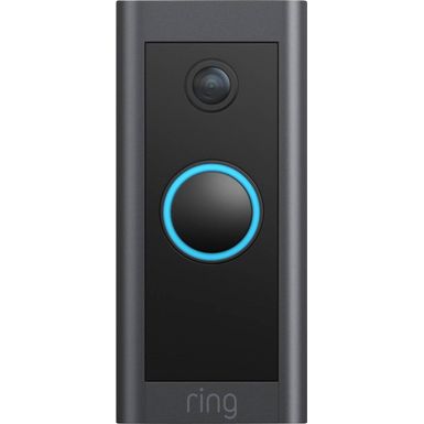 image of Ring - Wi-Fi Video Doorbell - Wired - Black with sku:b08ckhpp52-streamline