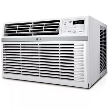image of LG - 6,000 BTU Window Air Conditioner with Remote Control in White with sku:lw6019er-almo