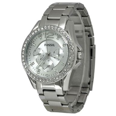 image of Fossil - Ladies Riley Stainless Steel Watch with sku:es3202-powersales