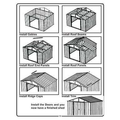 Rent to own Arrow Sheds HM86 Hamlet Steel Storage Shed, 8 