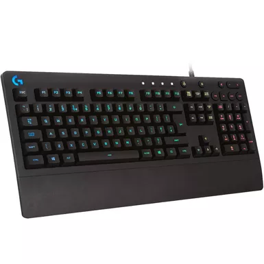 Logitech - Prodigy G213 Full-size Wired Membrane Gaming Keyboard with RGB Backlighting - Black