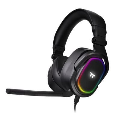 image of Thermaltake Argent H5 RGB 7.1 Surround Gaming Headset, 50mm Hi-Res Drivers, Compatible with PC, Xbox One, PS4, Mac, Mobile and Nintendo Switch, Black, GHT-THF-DIECBK-31 with sku:b09jl622kt-amazon