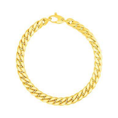 image of 14K Yellow Gold Cuban Link Bracelet (7.25 Inch) with sku:36549-7.25-rcj
