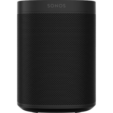 image of Sonos - One (Gen 2) Smart Speaker with Voice Control built-in - Black with sku:bb21192177-6333557-bestbuy-sonosinc