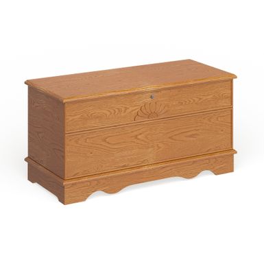 image of Coaster Furniture Finlay Deep Tobacco Flip Open Storage Cedar Chest - Honey with sku:w0ypw7a0p8ztwjh02nbyzgstd8mu7mbs-overstock