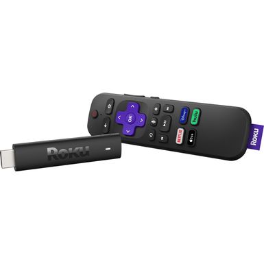 image of Roku - Streaming Stick 4K (2021) Streaming Device 4K/HDR/ Dolby Vision with Roku Voice Remote and TV Controls - Black with sku:bb21836433-6479078-bestbuy-roku