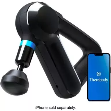 image of Therabody - Theragun Elite Bluetooth + App Enabled Massage Gun + 5 Attachments, 40lbs Force (Latest Model) - Black with sku:bb21486078-bestbuy