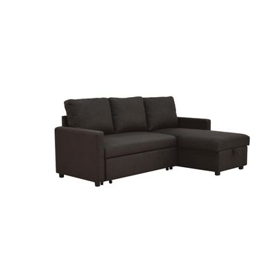 ACME Hiltons Sectional Sofa, Charcoal Linen