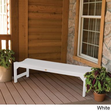 image of Highwood Lehigh 4-foot Eco-friendly Marine-grade Synthetic Wood Picnic Bench - White with sku:amp1ey4aspprxm7zgw_3mqstd8mu7mbs-hig-ov