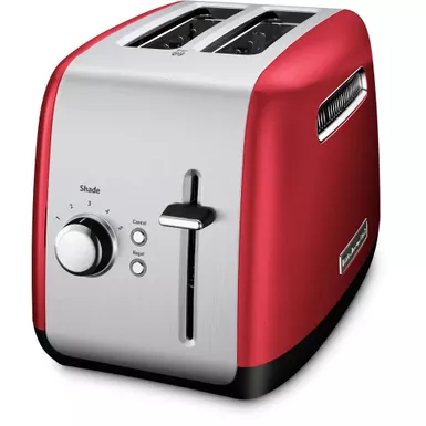 image of KitchenAid 2-Slice Toaster with Illuminated Button in Empire Red with sku:kmt2115er-almo