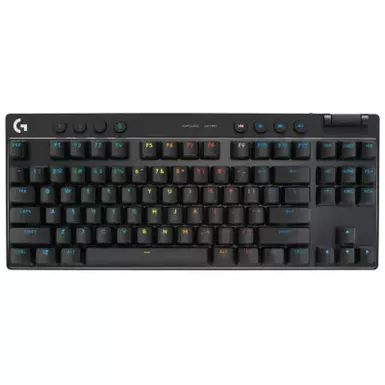 Logitech - PRO X TKL LIGHTSPEED Wireless Mechanical Tactile Switch Gaming Keyboard with LIGHTSYNC RGB - Black