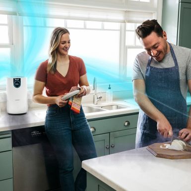 Alt View Zoom 14. Shark - Air Purifier with Nanoseal HEPA, Cleansense IQ, Odor Lock, Cleans up to 500 Sq. Ft, White - White