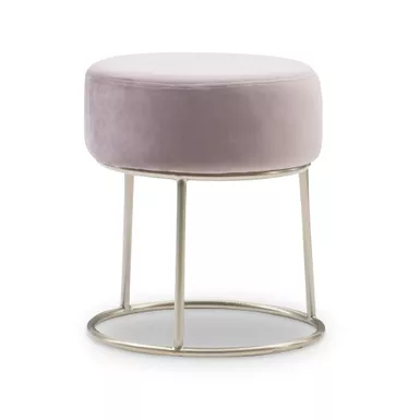 image of Baylis Accent Vanity Stool Pink with sku:lfxs1376-linon