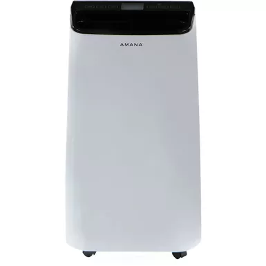 image of Amana - Portable Air Conditioner with Remote Control in White/Black for Rooms up to 350-Sq. Ft. with sku:amap101ab-2-almo