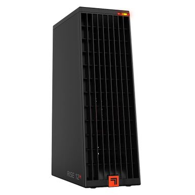 Angle Zoom. Sharper Image - RISE 12H Tower Space Heater - Black