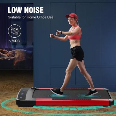 image of Zenova Walking Pad Treadmill With Wireless Electronic Remote Control - Red with sku:86zc5tclpknhhsfc9besqastd8mu7mbs--ovr