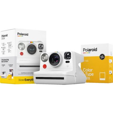 Front Zoom. Polaroid - Now Instant Film Camera Bundle - White