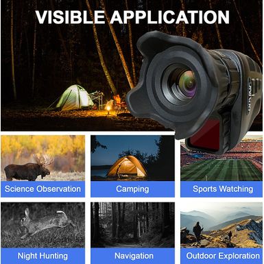 Alt View Zoom 18. Rexing - B1 Basic Digital Night Vision Monoculars Infrared Digital Camera - Black