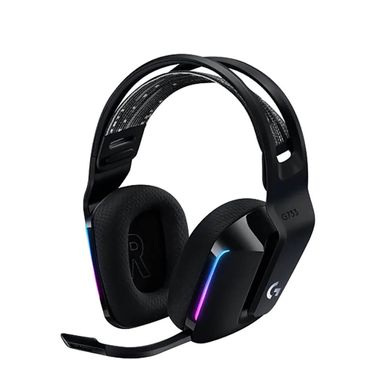 image of Logitech 981000863 /G Series G733 Black Wireless Over-the-Ear Gaming Headset with sku:bb21622647-bestbuy