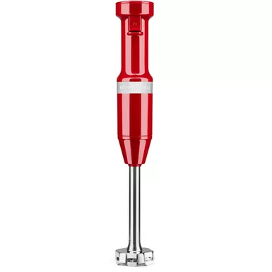 image of KitchenAid Corded Variable-Speed Immersion Blender in Empire Red with Blending Jar with sku:khbv53er-almo