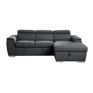 McCoy 2-Piece Sofa Chaise with Pull-Out Bed - Blue