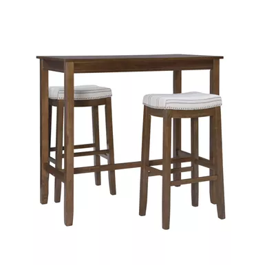 Ansley 3Pc Bar Set Rustic Stripe