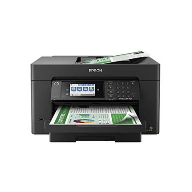 image of Epson WorkForce Pro WF-7820 Wireless All-in-One Wide-format Printer with Auto 2-sided Print up to 13" x 19", Copy, Scan and Fax, 50-page ADF, 250-sheet Paper Capacity, 4.3" screen, Works with Alexa with sku:b08dxhq9f5-eps-amz