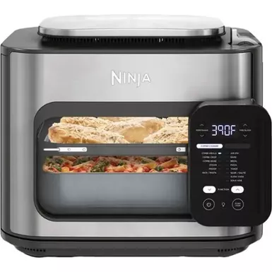 image of Ninja - Combi All-in-One Multicooker, Oven, & Air Fryer, Complete Meals in 15 Mins, 14-in-1, Combi Cooker + Air Fry - Stainless Steel with sku:bb22160215-bestbuy