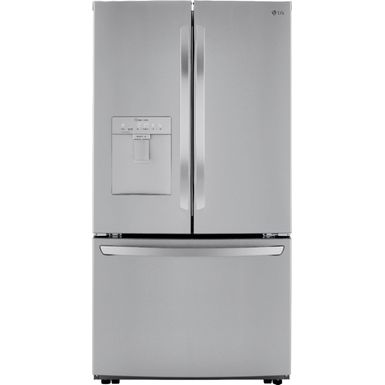 image of LG - 29 Cu. Ft. French Door Smart Refrigerator with Ice Maker and External Water Dispenser - Stainless steel with sku:bb21693235-6447111-bestbuy-lg