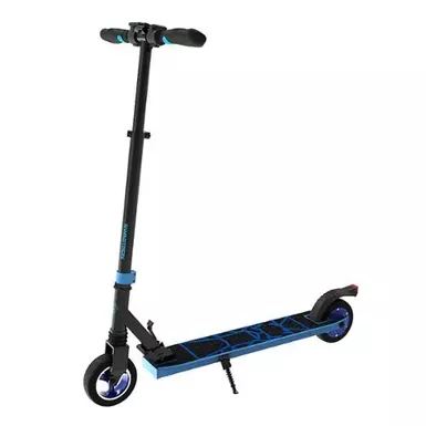 image of Swagtron - Swagger Foldable Electric Scooter w/7.9 Mi Max Operating Range & 15.5 mph Max Speed - Blue with sku:bb21543069-6410621-bestbuy-swagtron