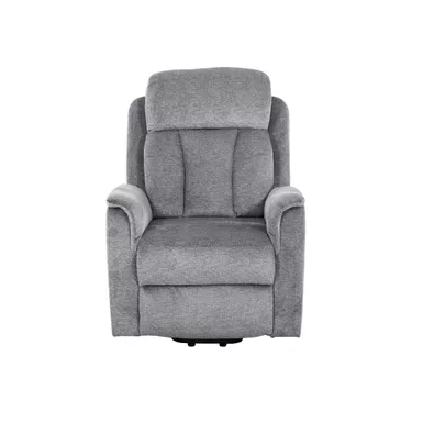 Holmes 32 in. Grey Suede Rocker Recliner Chair