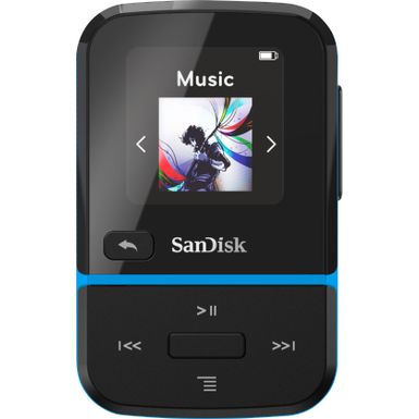 image of SanDisk - Clip Sport Go 32GB* MP3 Player - Blue with sku:bb21190787-6333134-bestbuy-sandisk