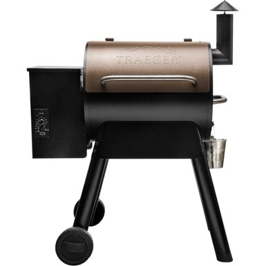 image of Traeger Grills - Pro Series 22 Pellet Grill and Smoker - Bronze with sku:bb21764457-6463334-bestbuy-traegergrills