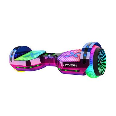 image of Hover-1 - Astro LED Light Up Electric Self-Balancing Scooter w/6 mi Max Operating Range & 7 mph Max Speed - Iridescent with sku:bb21584570-6419719-bestbuy-hover-1