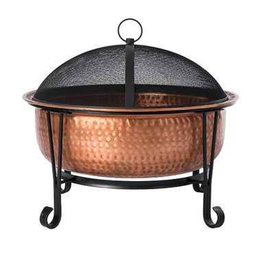 image of Fire Sense - Palermo Wood Burning Copper Fire Pit - Copper with sku:bb21649099-6436650-bestbuy-firesense