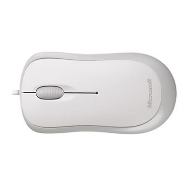image of Microsoft Basic Optical Mouse for Business, White with sku:mis4yh00006-adorama