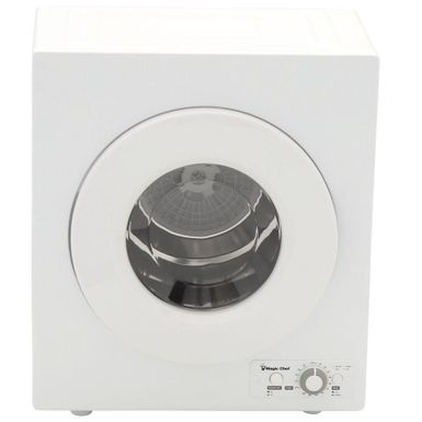 image of Magic Chef 2.6 cu.ft. White Compact Electric Dryer with sku:mcsdry1s-magicchef