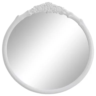 Sylvie French Provincial Round Wall Floor Mirror White