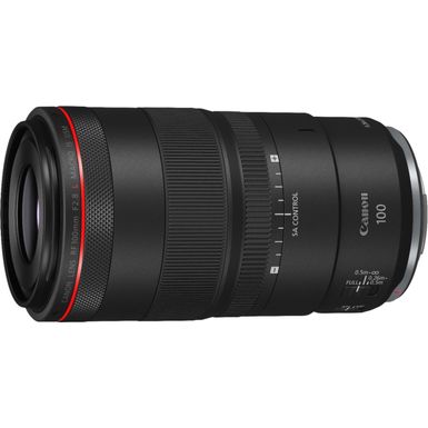 Front Zoom. Canon - RF 100mm f/2.8 L MACRO IS USM Telephoto Lens for RF Mount Cameras - Black