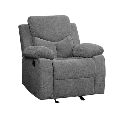 ACME Kalen Motion Glider Recliner, Gray Chenille