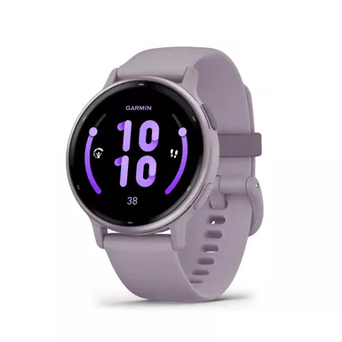 Garmin - vivoactive 5 Fitness Smartwatch Metallic Orchid w/ Orchid Silicone Band