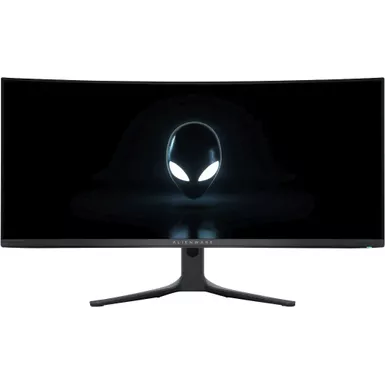 image of Alienware - AW3423DWF 34" Quantum Dot OLED Curved Ultrawide Gaming Monitor - 165Hz - AMD FreeSync Premium Pro - VESA - HDMI,USB - Dark Side of the Moon with sku:bb22104832-bestbuy