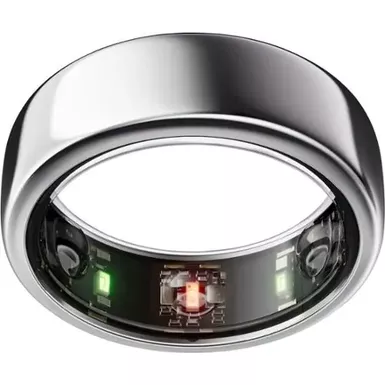 image of Oura Ring Gen3 - Horizon- Size Before You Buy - Size 11 - Silver with sku:bb22128022-bestbuy
