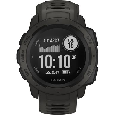 Front Zoom. Garmin - Instinct GPS Smartwatch 45mm Fiber-Reinforced Polymer - Graphite