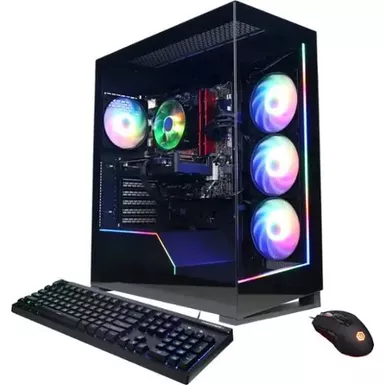 CyberPowerPC - Gamer Master Gaming Desktop - AMD Ryzen 5 5500 - 16GB Memory - NVIDIA GeForce RTX 4060 8GB - 1TB SSD - Black