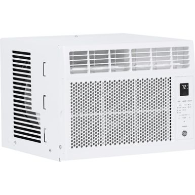 image of GE - 150 Sq. Ft. 5,000 BTU Window Air Conditioner with Remote - White with sku:bb21423756-6390677-bestbuy-ge