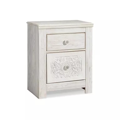 image of Paxberry Two Drawer Night Stand with sku:b181-92-ashley